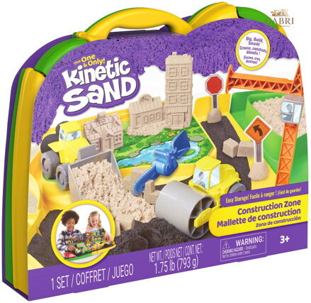SPIN MASTER Kinetic Sand kreativní set tekutý písek s doplňky v kufříku