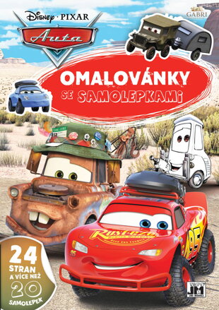 JIRI MODELS Omalovánky A4 se samolepkami Auta (Cars)