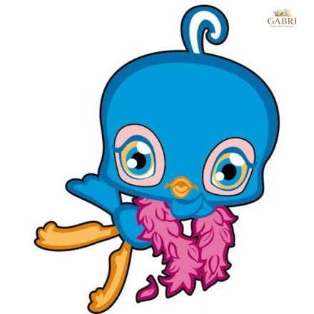 Dekorace Littlest Pet Shop PTÁČEK (pěnová samolepící na stěnu, sklo, nábytek apo