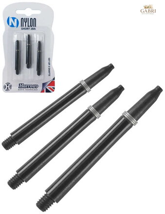 ACRA Náhradní násadky na šipky set 3ks HARROWS Nylon Short 2BA