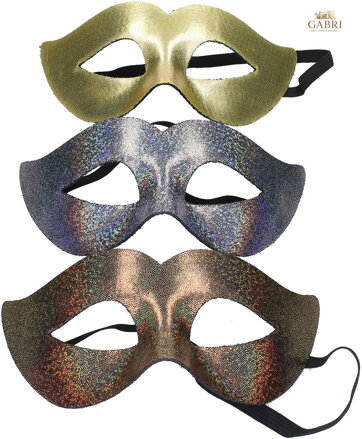 KARNEVAL Maska škraboška 3 barvy *KARNEVALOVÝ DOPLNĚK*