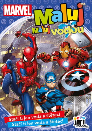 JIRI MODELS Maluj vodou Marvel hrdinové A5 omalovánky