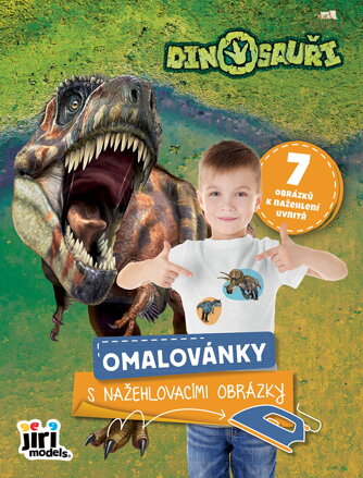 JIRI MODELS Omalovánky s nažehlovacími obrázky Dinosauři