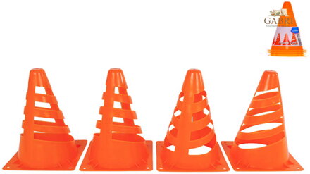 Výstražný kužel oranžový 18cm sportovní tréninkový set 4ks plast