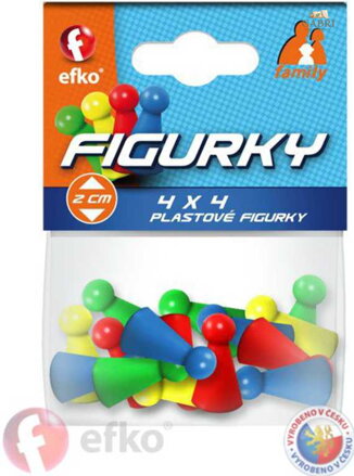 EFKO Figurky barevné Family doplněk ke společenským hrám set 16ks
