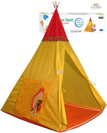 Stan dětský indiánský teepee 100x135x100cm v krabici