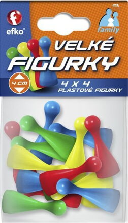 EFKO Figurky barevné velké Family doplněk ke společenským hrám set 16ks