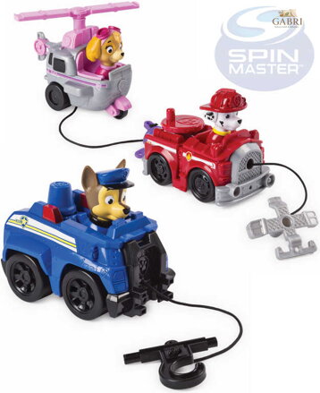 SPIN MASTER Paw Patrol vozidlo malé záchranářské s figurkou 6 druhů plast