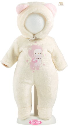 LLORENS Oblečení pro panenku miminko New Born 40-42cm s polštářkem M14-208