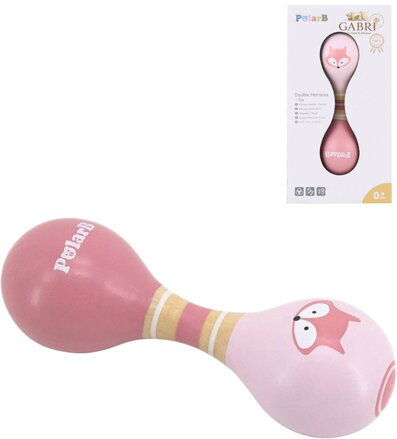 VIGA DŘEVO PolarB Rumbakoule baby dvojitá liška *DŘEVĚNÉ HRAČKY*
