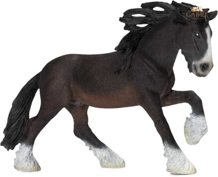 SCHLEICH Figurka koník Shirský hřebec 18cm guma