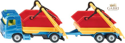 SIKU Auto nákladní set s přívěsem a 2 kontejnery kov 1695