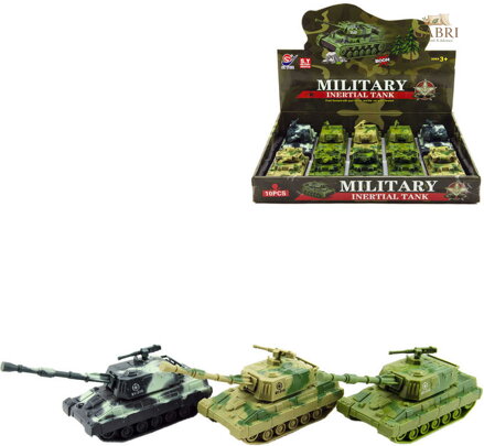 Tank 11cm na setrvačník 2 druhy 3 barvy plast