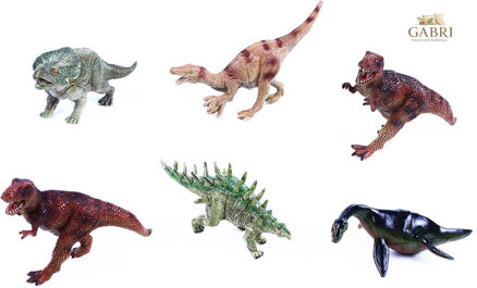 Zvířata dinosauři 11-13cm plastové figurky zvířátka 6 druhů