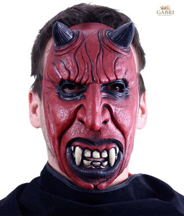 KARNEVAL Maska čert latex KARNEVALOVÝ DOPLNĚK