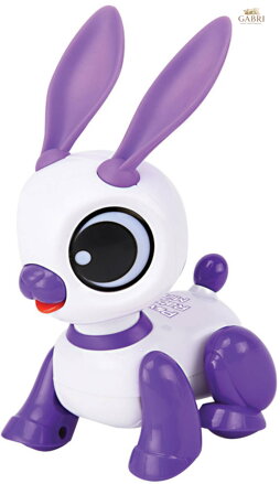 LEXIBOOK Mini robot králík interaktivní chodící na baterie Světlo Zvuk