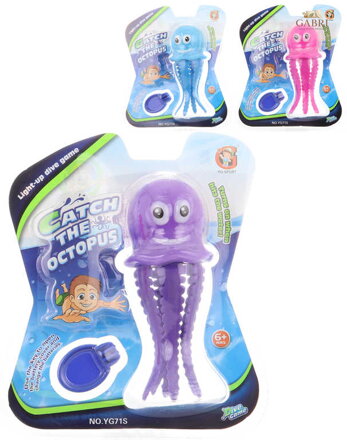 Chobotnice na potápění do vody na baterie Světlo 3 barvy