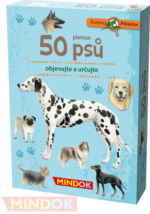 MINDOK HRA kvízová Expedice Příroda: 50 plemen psů naučná