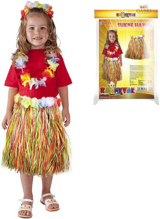 KARNEVAL Sukně Hawaii dětská 45cm (104-150cm) 3-10 let *KOSTÝM*