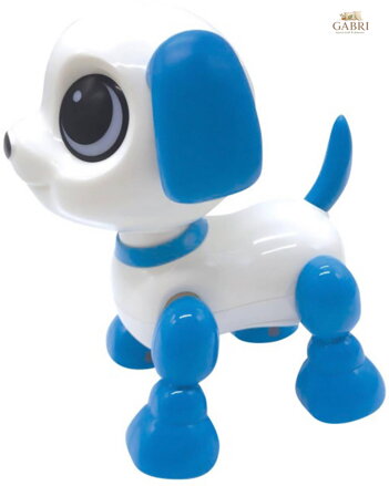 LEXIBOOK Mini robot pes interaktivní chodící na baterie Světlo Zvuk