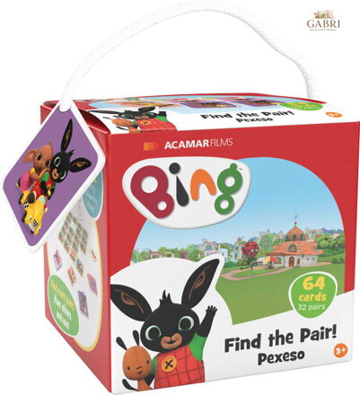 JIRI MODELS Pexeso na cesty Králíček Bing + omalovánky v krabičce