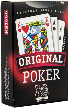 HRA Karty Poker 54 listů papírová krabička *SPOLEČENSKÉ HRY*