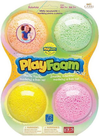 PlayFoam pěnová kuličková modelína boule set 4 barvy holčičí II.