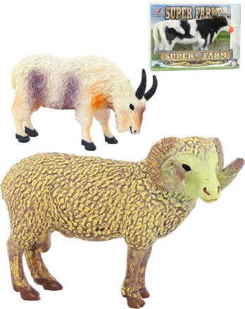 Zvířátko domácí farma 8cm plastová figurka zvířátka 4 druhy