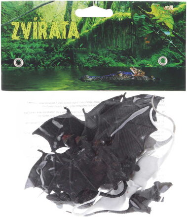 Netopýři a krysy plastová zvířátka 5-11cm set 10ks v sáčku