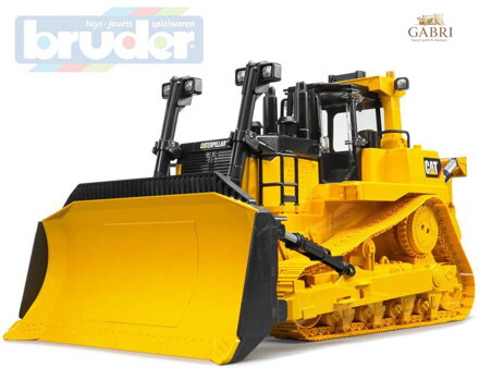 BRUDER 02452 Buldozer stavební stroj Caterpillar žlutý model 1:16