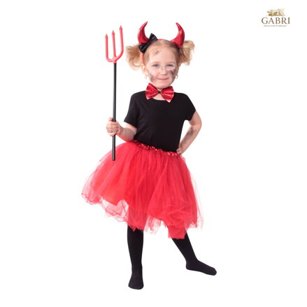 KARNEVAL Šaty TUTU set čertice (104-146cm) 3-7 let KOSTÝM*
