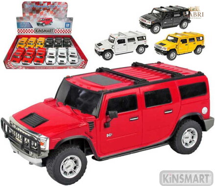 KINSMART Auto model 1:40 HUMMER H2 SUV kov PB 12cm 4 barvy