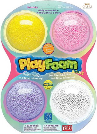 PlayFoam pěnová kuličková modelína boule set 4 barvy holčičí I.