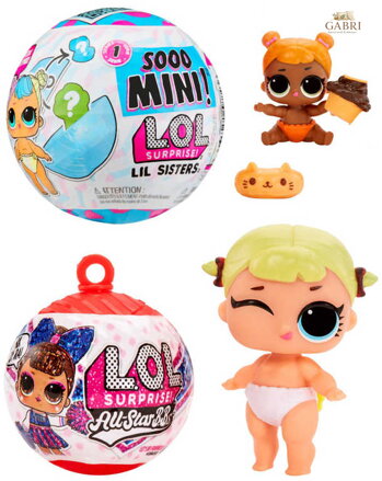 L.O.L. Surprise! Panenka Sooo Mini! sestřička s drdůlky a překvapením 12 druhů v kouli