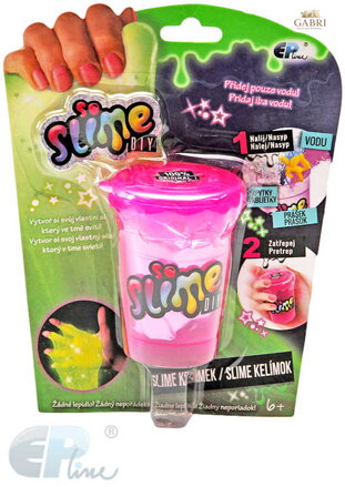 EP line So Slime výroba slizu set kelímek 1ks s figurkou se třpytkami svítí ve tmě