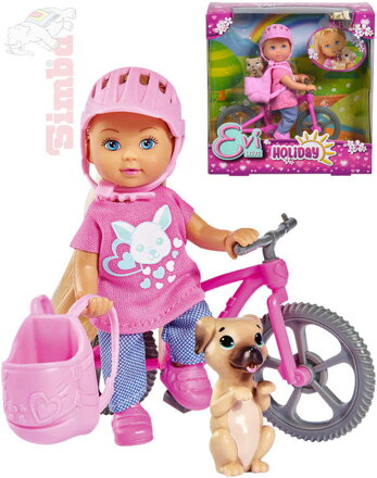 SIMBA Panenka Evička 12cm set s kolem a doplňky v krabici Evi Love