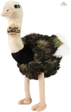 PLYŠ Pták pštros 33cm Eco-Friendly Plush World *PLYŠOVÉ HRAČKY*