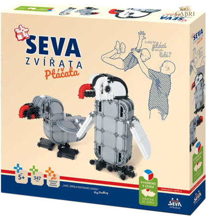 SEVA Zvířata ptáčata plastová STAVEBNICE 347 dílků