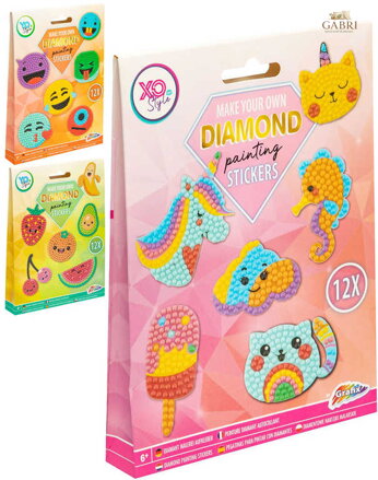 GRAFIX Výroba ozdobných samolepek s diamanty kreativní set v krabici