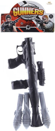 Samopal dětský raketomet plastový herní set se 3 střelami