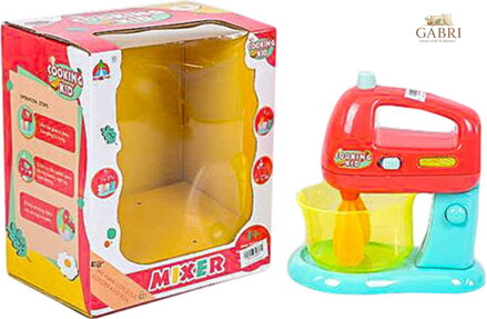 Mixér dětský domácí spotřebič set s mísou na baterie Světlo Zvuk plast