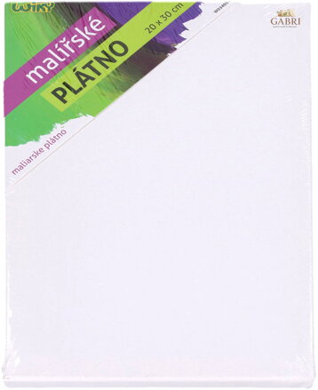Malířské plátno 20x30cm bílé 280 g/m2 napnuté na rámu