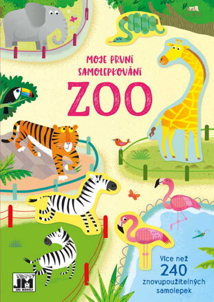 JIRI MODELS První samolepkování ZOO znovu použitelné samolepky 240+