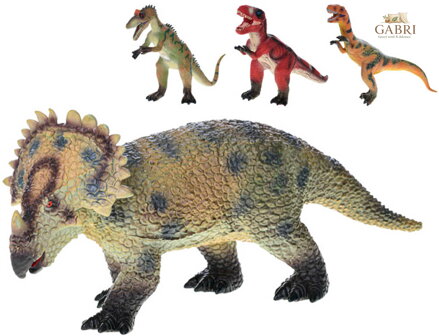 Zvířata dinosauři 37-40cm velké figurky zvířátka měkký plast 4 druhy