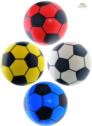 Míček pěnový balonek 11cm s potiskem soft kopačák 4 barvy