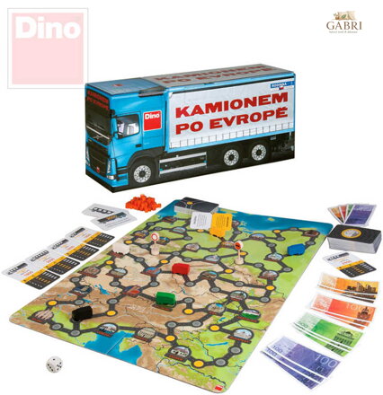 DINO HRA Kamionem po Evropě nový design *SPOLEČENSKÉ HRY*