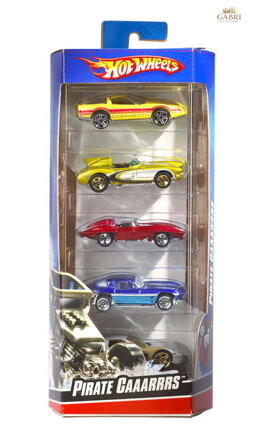 MATTEL HOT WHEELS Auto kovová 7-9cm sada 5ks HW