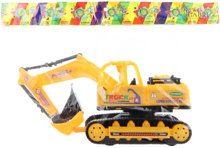 Auto bagr 27cm plastový pásový pracovní stroj buldozer na setrvačník 2v1