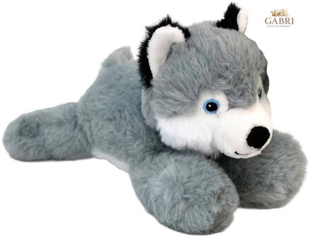 PLYŠ Pes Husky ležící 23cm Eco-line *PLYŠOVÉ HRAČKY*