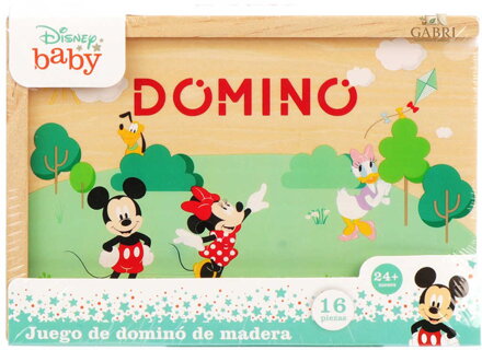 DŘEVO Hra Domino Mickey Mouse 16 dílků v krabičce *SPOLEČENSKÉ HRY*